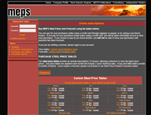 Tablet Screenshot of mepssteelprices.co.uk